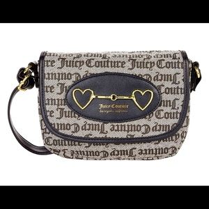 Juicy Couture Black and Gold Crossbody Bag